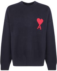 Ami Paris - Sweatshirt Crewneck "Quota Ami De Coeur" - Lyst