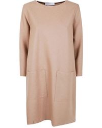Harris Wharf London - Geometric Dress With Pockets Light Pressed W - Lyst