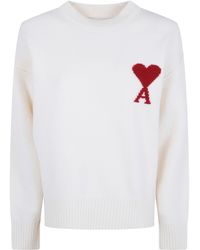 Ami Paris - Sweatshirt Crewneck "Quota Ami De Coeur" - Lyst