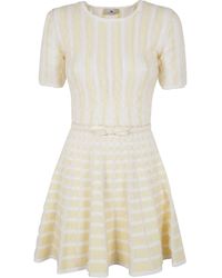 Elisabetta Franchi - Chic Spring Summer Mini Dress - Lyst