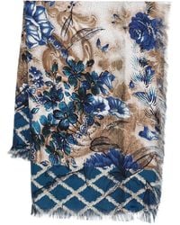 Pierre Louis Mascia - "Aloeuw" 135X195 Cm 4Cm Fringe Scarf - Lyst