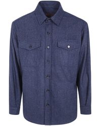 Cruna - Overshirt With Buttoned Chest Patch Pockets "Osaka" - Lyst