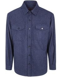 Cruna - Overshirt With Buttoned Chest Patch Pockets "Osaka" - Lyst