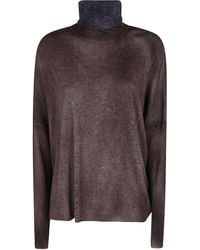 Avant Toi - Sweater High Neck "Hand Painted Ultralight Cashmere Wool" - Lyst