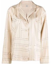 Totême - Monogram Silk Pj Top - Lyst