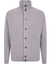 FILIPPO DE LAURENTIIS - Sweater Turtle Neck Cardigan Sweater - Lyst