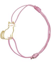 Aliita - "Miau Bigotes Enamel" Cord Bracelet - Lyst