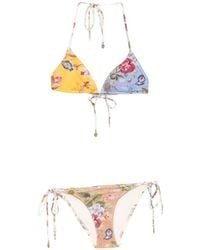 Zimmermann - "Patience" Spliced Tri Bikini - Lyst
