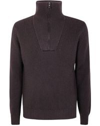 FILIPPO DE LAURENTIIS - Half Zip Sweater - Lyst