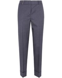 Peserico - Pants Regular Waist "A04753Z.03472 972 Eclipse" - Lyst