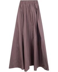 P.A.R.O.S.H. - P. A.R. O. H. "Pimpy26" Taffetas Long Skirt - Lyst