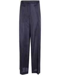 Dries Van Noten - Pants Cupro Dark "Penn" - Lyst