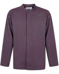 Studio Nicholson - 'Karst' Grandad Collar Shirt - Lyst