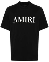 Amiri - Brand-Embellished Crewneck Cotton-Jersey T-Shirt - Lyst