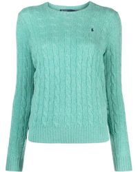 Polo Ralph Lauren - Polo Pony-embroidered Cable-knit Jumper - Lyst