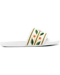CASABLANCA - "Embroidered Terry" Slider - Lyst