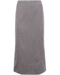 MM6 by Maison Margiela - Midi Skirt - Lyst
