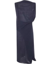 Jacquemus - 'La Robe Drap' Midi Dress - Lyst