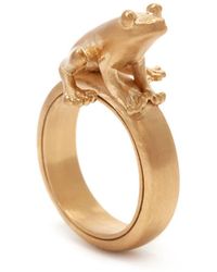 JW Anderson - Frog Brushed Ring - Lyst