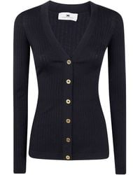 Elisabetta Franchi - Cardigan V Neck Tricot - Lyst