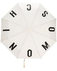 Moschino - Logo-print Folded Umbrella - Lyst