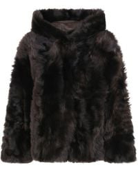 Yves Salomon - Leather Jacket "62 Cm Jacket" - Lyst