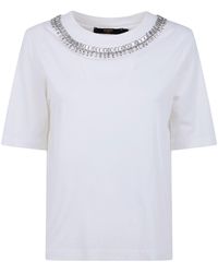 Seventy - Jersey Cotton Embroidered T-Shirt - Lyst