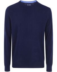 MC2 Saint Barth - Cashmere Round Neck Sweater "Regent" - Lyst
