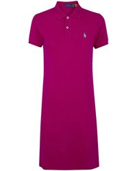 Polo Ralph Lauren - Polo Short Sleeves Mini Dress - Lyst
