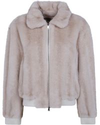 DR. HOPE - Jacket Fake Fur Fake Fur Jacket" - Lyst
