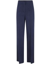 Seventy - Popeline Viscose Fluid Trousers - Lyst