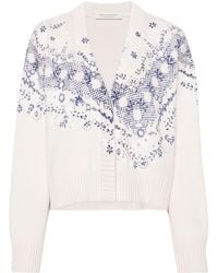 Philosophy - V Neck Printed Sweater - Lyst