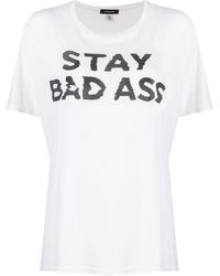 R13 - Slogan-print Short-sleeve Shirt - Lyst