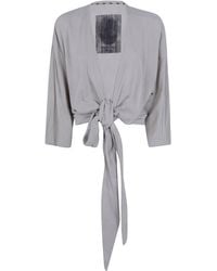 Ziggy Chen - T-Shirt Collarless "Jersey" - Lyst