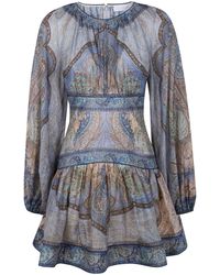 Zimmermann - Short Dresses - Lyst