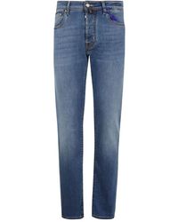 Jacob Cohen - Pantalone 5 Tasche Slim Fit Bard Denim Stretch - Lyst