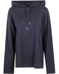Courreges - "Off Shoulder" Hooded T-Shirt - Lyst