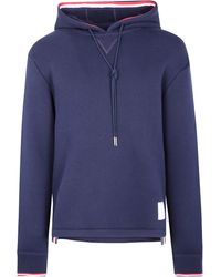 Thom Browne - Oversized Hoodie Pullover With Rwb Tipping Stripe - Lyst