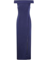 Ralph Lauren - "Adlar" Short Sleeves Gown Long Dress - Lyst