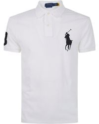 Polo Ralph Lauren - Short Sleeves Knit Big Logo Polo Shirt - Lyst