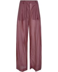 Thelatest - "Billie" Light Mussola Trousers - Lyst