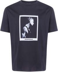Emporio Armani - T-Shirt Classic Round Neck "Classic Round Neck T-Shirt" - Lyst