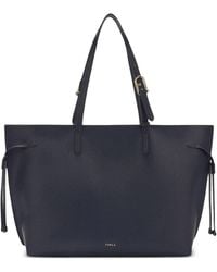 Furla - Ava" Calf Leather Large Tote With Zip Bag - Lyst