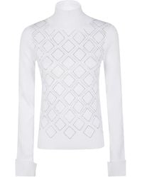 Blugirl Blumarine - Viscose High Neck Sweater - Lyst