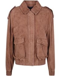 Arma - Jacket Lamb Suede "Halti" - Lyst