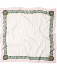 Versace - Scarf 90X90 Silk Twill Bio Print "The Encore" - Lyst