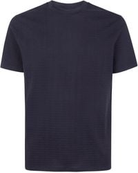 Emporio Armani - Textured Finish T-Shirt - Lyst