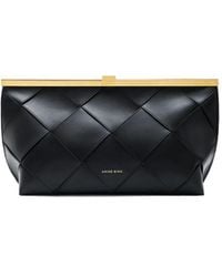Anine Bing - Braided Leather Clutch Bag - Lyst