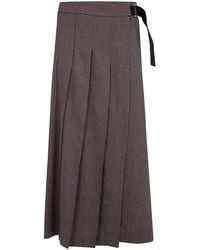P.A.R.O.S.H. - P. A.R. O.S. H. Skirt Wool Blend "Riley 808" - Lyst
