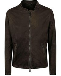 Giorgio Brato - Veg Lamb Leather Biker Jacket - Lyst